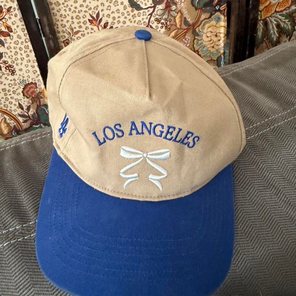 Majestic-athletic Men's Tan and Cream Hat